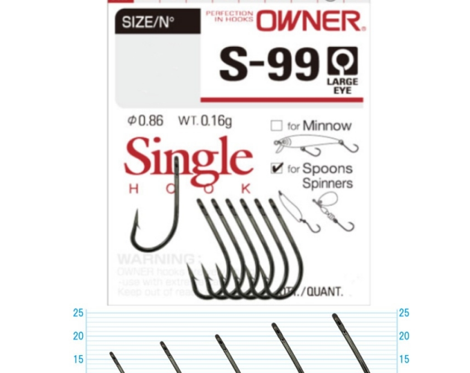 Крючок Owner (51570) «S-99» №10 (5шт.) - изображение 1 