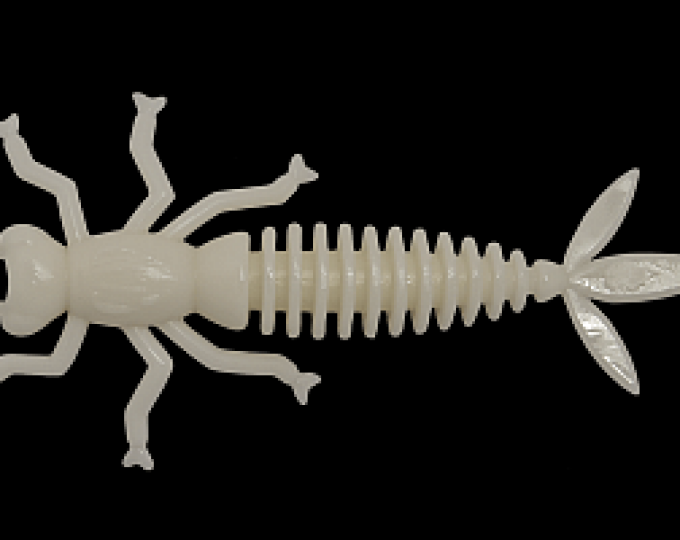 Силиконовая приманка LureMax «Karakatitsa» 3″ (7,5см) (6шт.) цвет 009 White UV - изображение 1 