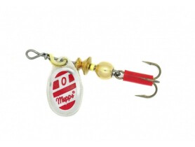 Блесна Mepps AGLIA BLANC 0 Silver/Red HT+R