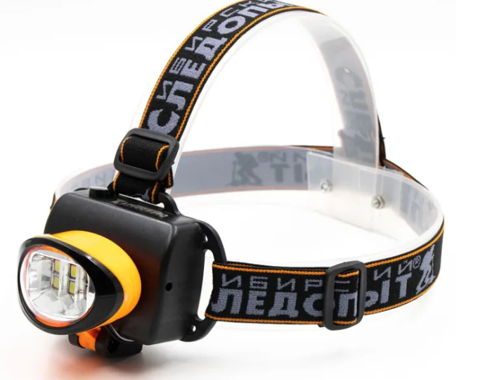 Фонарь налобный «СИБИРСКИЙ СЛЕДОПЫТ — Люминофор» (6 SMD LED, 3*АА) - изображение 1