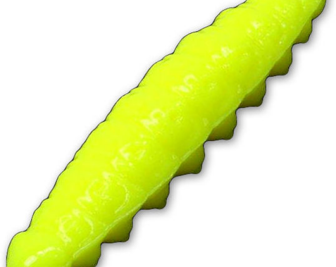 Приманка форелевая DUNAEV DT-WAX-LARVA 35мм-8шт, цвет 301 жёлтый - изображение 1 