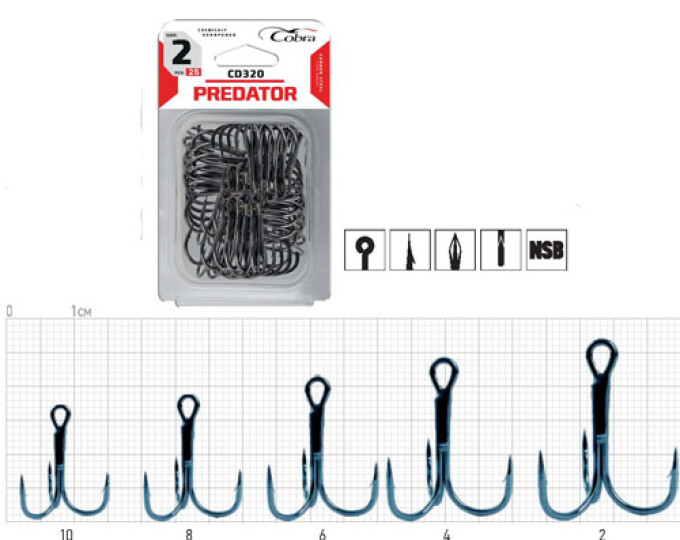 Крючок Cobra Predator (CT330) №008 - изображение 1 