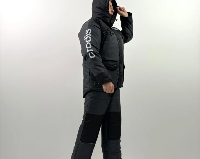 Костюм CRODIS «Fisher» (серый/черный) р.56-58 (рост 182-188) - изображение 3