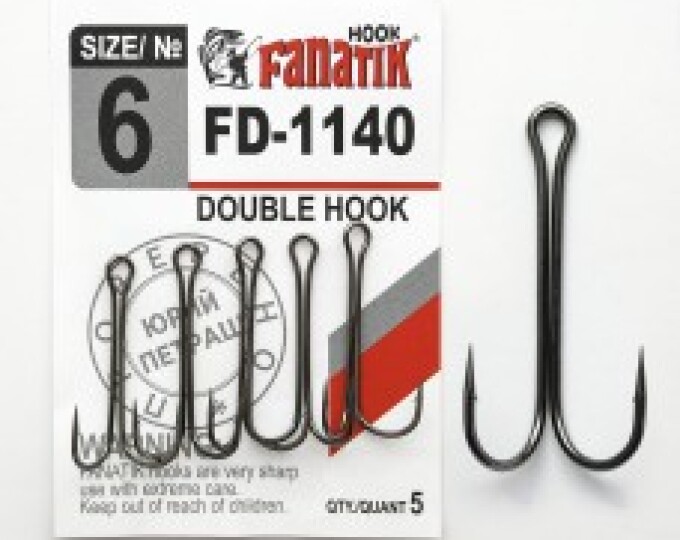Крючок Fanatik Double Hook (FD-1140) №06 (5шт.) - изображение 1 