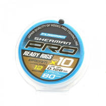 Готовый поводок Flagman «Sherman Pro Bream Ready Rigs» №12 (0,128мм, 80см) (10шт.)