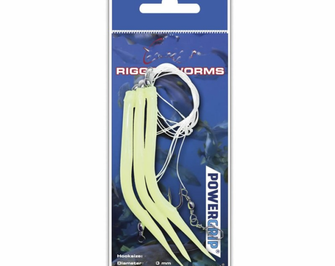 Сабики Rigged Worms #8/0 0,80mm Glow - изображение 1 