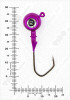 Джиг крашеный ШАР 14гр. (крючок VD-079 №2/0) (3шт.) цвет 06 (фиолетовый) - изображение 3