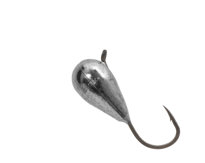 Мормышка вольфрамовая КАПЛЯ с ушком (гальваника) 5,0мм Ni (никель) - изображение 1 