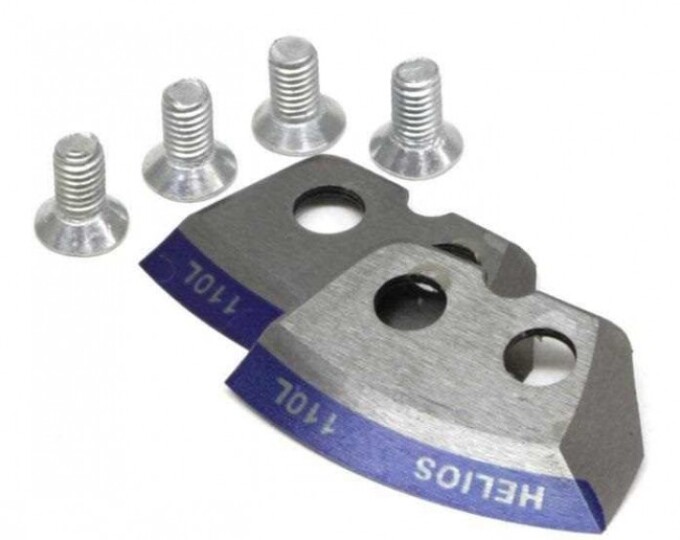 Ножи Helios полукруглые, левое вращение HS-110L «Мокрый лёд» - изображение 1