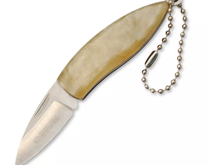 Нож складной Kosadaka 8,5/5,7см 21гр. карман.(перламутр..рук.) - изображение 1