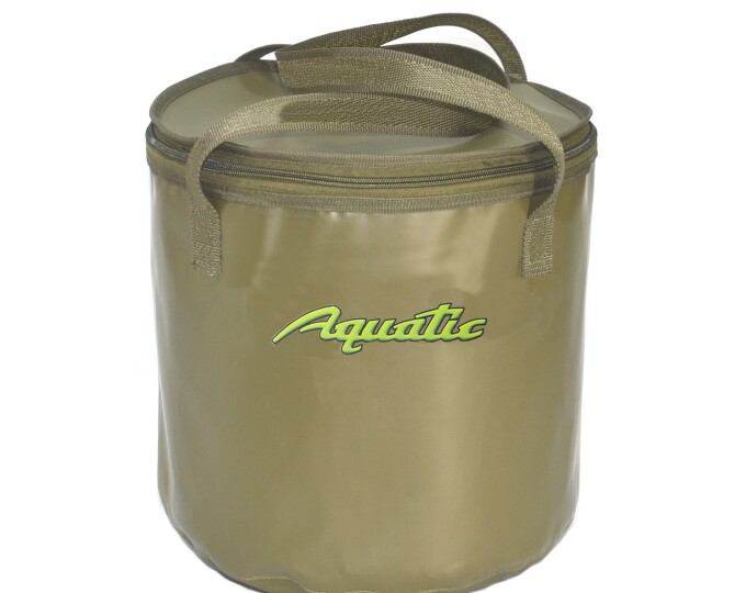 Ведро для замешивания корма герметичное с крышкой (цвет хаки) (В04Х) - изображение 1 