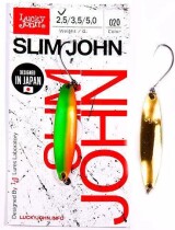 Блесна колеблющаяся Lucky John SLIM JOHN 25 (длина 37мм, вес 2,5гр.) цвет 020