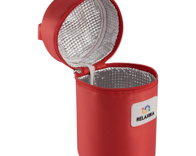 Термос для еды Relaxika 301 в термочехле (0,7л) стальной - изображение 4