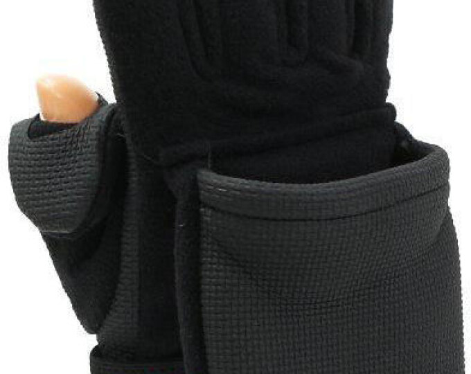 Перчатки- варежки Kosadaka Fire Wind (флис/неопрен, чёрн. р.XL) - изображение 2