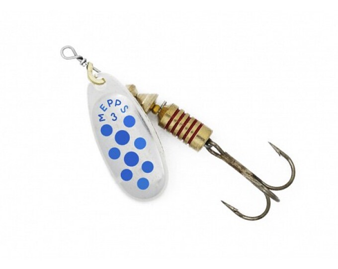 Блесна Mepps COMET PTS 3 Silver/Blue - изображение 1 