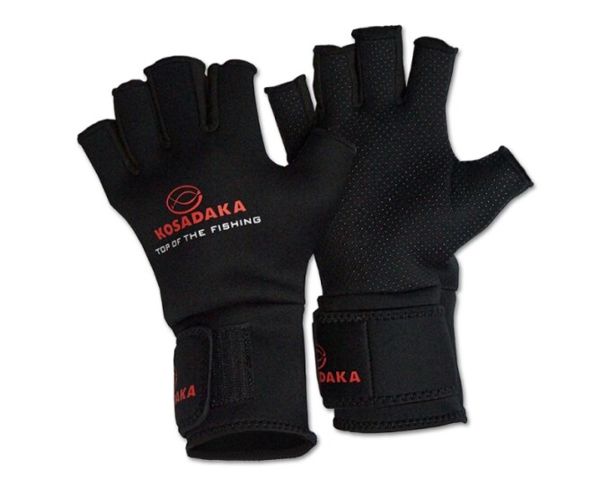 Перчатки Kosadaka неопрен Fishing gloves-17 обрез. 5 пал. чёрн. р. XL - изображение 1