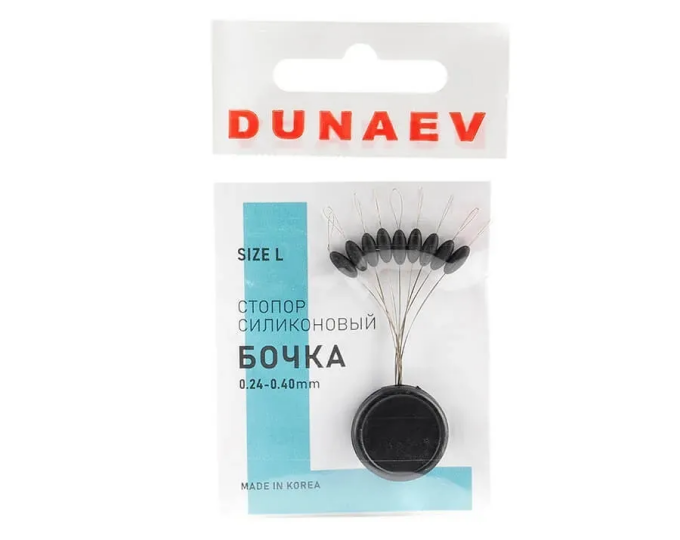 Стопор силиконовый «Бочка» Dunaev #L - изображение 1