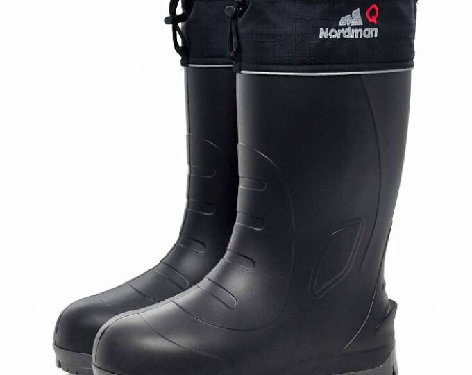 Nordman Quaddro сапоги утепленные вкладышем из меха с манжетой, шипованные, Черный/серый 42 (-50) - изображение 2