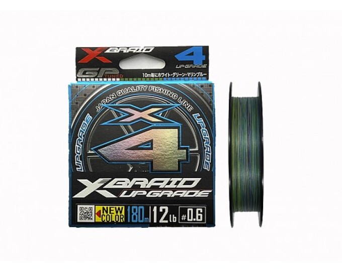 Плетёный шнур YGK X-Braid Upgrade X4 0,132мм 150м (#0.6/12lb) 3Color - изображение 1 