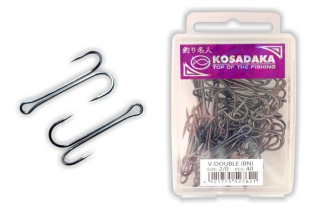 Крючок Kosadaka V-Double №08 (L-27мм)(50)