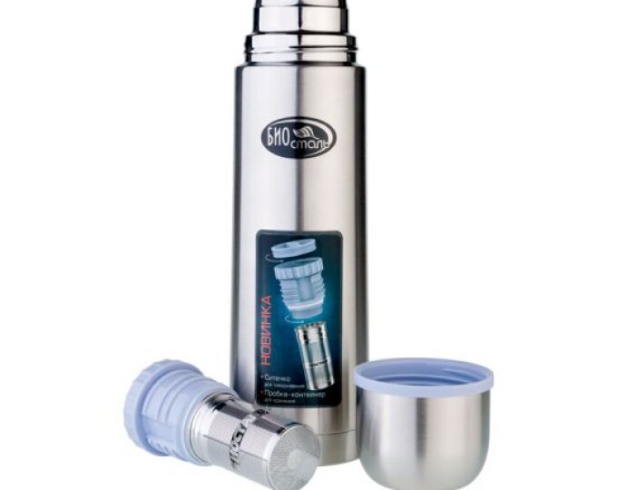 Термос TM «BIOSTAL» (пробка — контейнер, ситечко для заваривания) 750мл - изображение 3