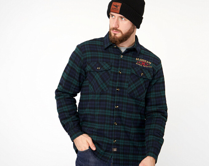 Рубашка Alaskan (с меховой подкладкой, синяя клетка) р.XXL - изображение 1 