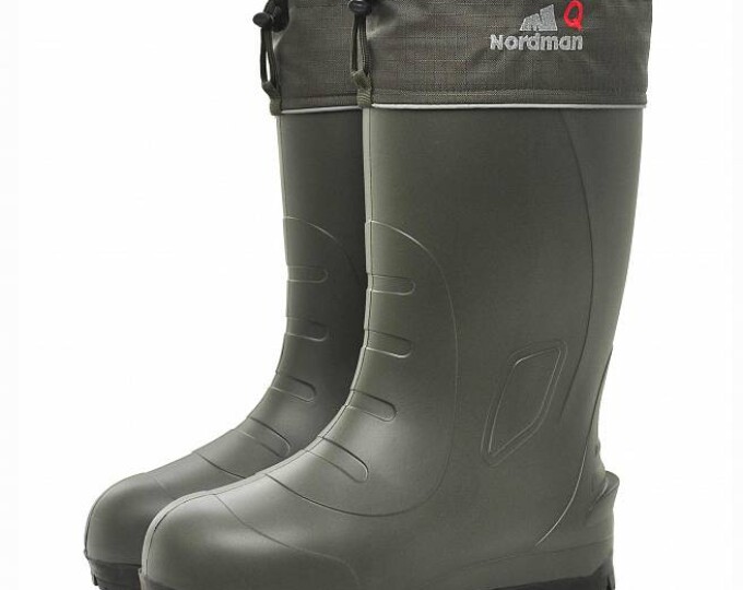 Nordman Quaddro сапоги утепл. вкладышем из меха. с манж.шипов. Оливковый/черный.р.42 (-50) - изображение 1 