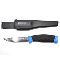 Нож разделочный «СЛЕДОПЫТ» универ.,прорез,ручка, 100мм., в чехле