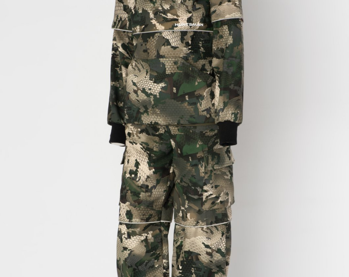 Костюм Hunt’sMan «Антигнус» с ловушками (ткань сорочка, цвет Зеленый питон) р.44-46 (182-188) - изображение 1