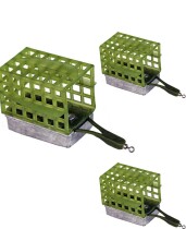 Кормушка ЛИМАН Feeder КВАДРАТ СЕТКА с дном 60гр. (крылья, смещенный центр, вертлюг)