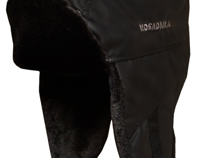 Шапка-ушанка Kosadaka Extreme-2 (крек лайт, мех мутон, чёрный) р.XL - изображение 1