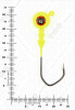 Джиг крашеный ШАР 12гр. (крючок VD-079 №3/0) (3шт.) цвет 02 (желтый) - изображение 3