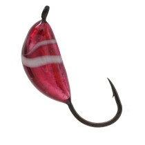 Мормышка вольфрамовая БАНАН с ушком (обмазка-винт) 3,0мм *Ruby