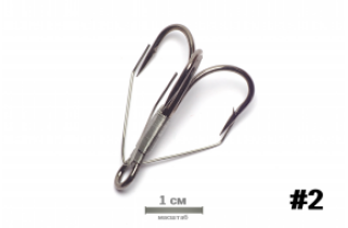 Крючок German Weedless Treble №02 (10)