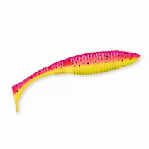 Приманка ZUB-WIBRA 100мм-4шт, (цвет 023) желто-розовый