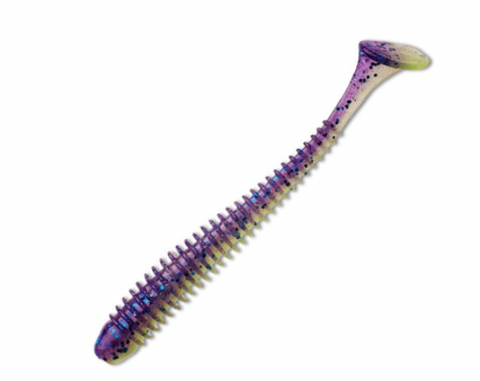Приманка силиконовая Keitech Swing Impact 4″ PAL #06 Violet Lime Belly - изображение 1 