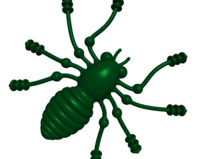 Силиконовая приманка SAN-BUGS DOMINATOR 38F КРАБ (зелёная) - изображение 1