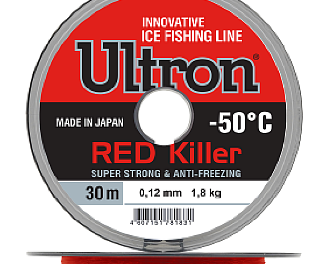 Леска Ultron Red Killer 0,16мм (3,3кг) 30м (красный) - изображение 1 