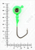 Джиг крашеный ШАР 12гр. (крючок VD-079 №2/0) (3шт.) цвет 07 (зеленый) - изображение 3