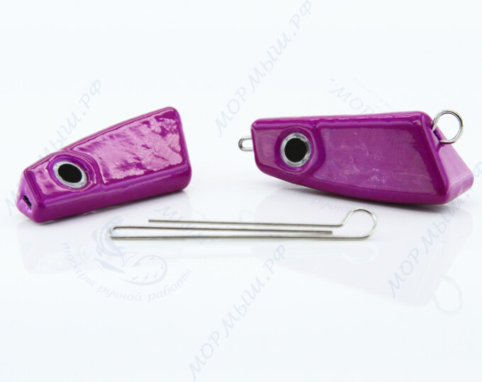 Груз крашеный ПРОХОДИМЕЦ (Чебурашка разборная) 12гр. цвет 06 (фиолетовый) - изображение 1 