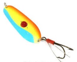 Блесна Kuusamo Rasanen 70/20 (бусинка, незацепляйка) цвет BLU/FYe/FR-S