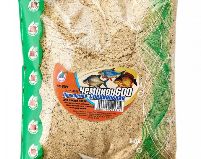 Прикормка Биотехнология «Чемпион» 0,6кг СПЕЦИАЛЬНАЯ (20) - изображение 1 