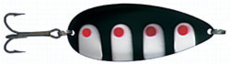 Блесна Kuusamo Hauki 80/22 (незацепляйка) цвет BL/R/S-S