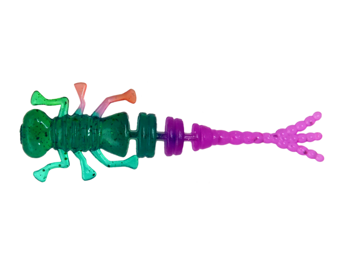 Силиконовая приманка Brown Perch «Kurva» (длина 70мм, вес 2,0гр.) цвет 106 Bicolor (6шт.) - изображение 1 