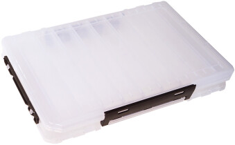 Коробка Kosadaka TB-S31A для воблеров, двухсторонняя (340х215х50мм) Clear