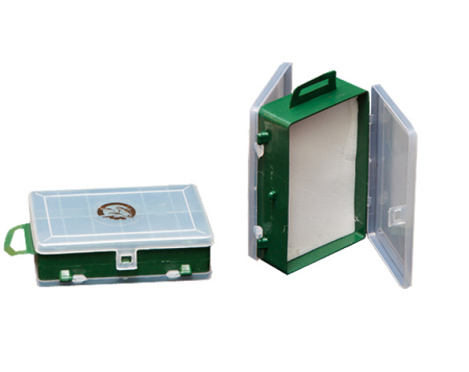 Коробка Три Кита ТК-14 (2-х сторонняя, 115х85х35мм, 11+1 отделений) с изолоном - изображение 1 