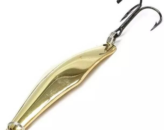 Блесна Колебалка Питер Кольская (74мм) 20гр. (2-х цветная) Латунь/Никель - изображение 1 