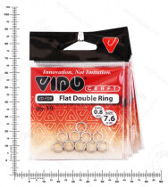 Кольцо заводное Flat Double Ring 7,6*0,8мм (10шт.)