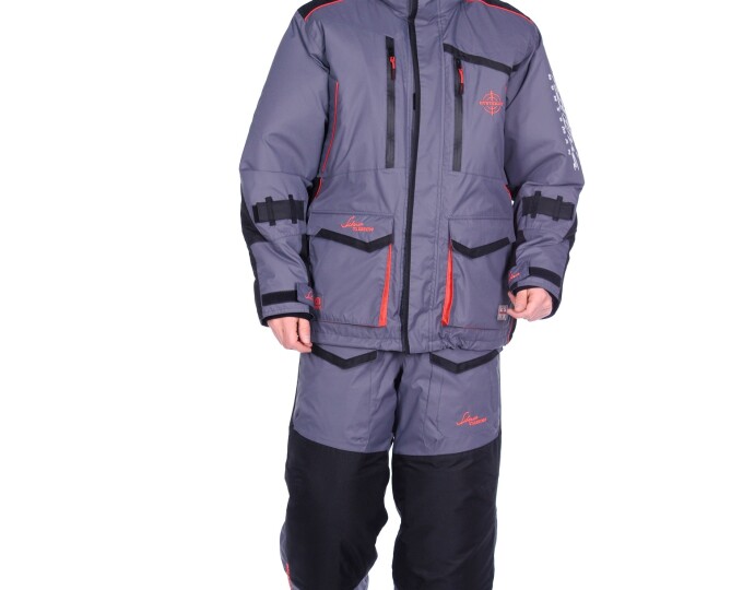 Костюм — поплавок «SIBERIA FLOATING» (цвет Серый/Чёрный) р.52-54 рост 182 - изображение 1 