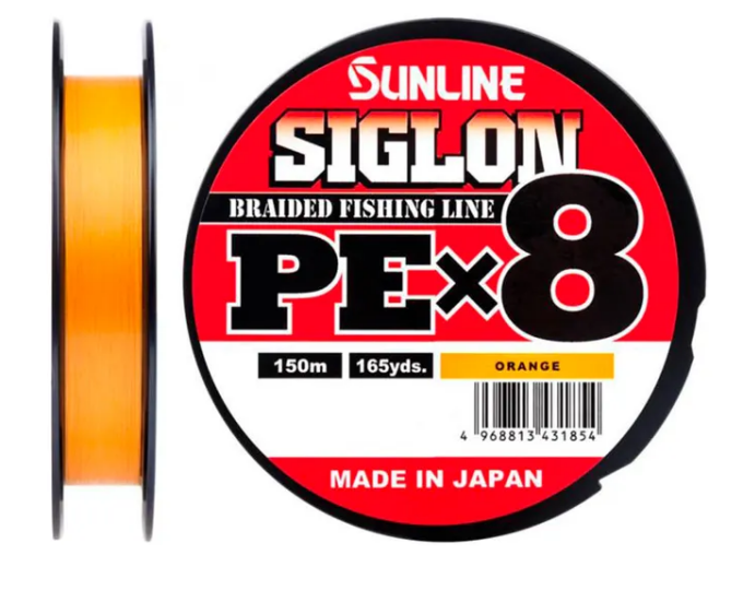 Плетеный шнур Sunline SIGLON PEx8 Orange 150m #2.0/35lb (0.242mm) - изображение 1 